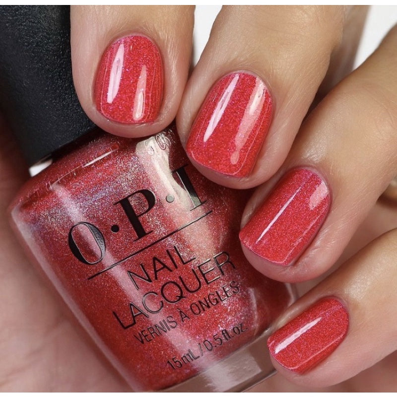 OPI NAIL POLISH HRN06 PAINT THE TINSELTOWN RED