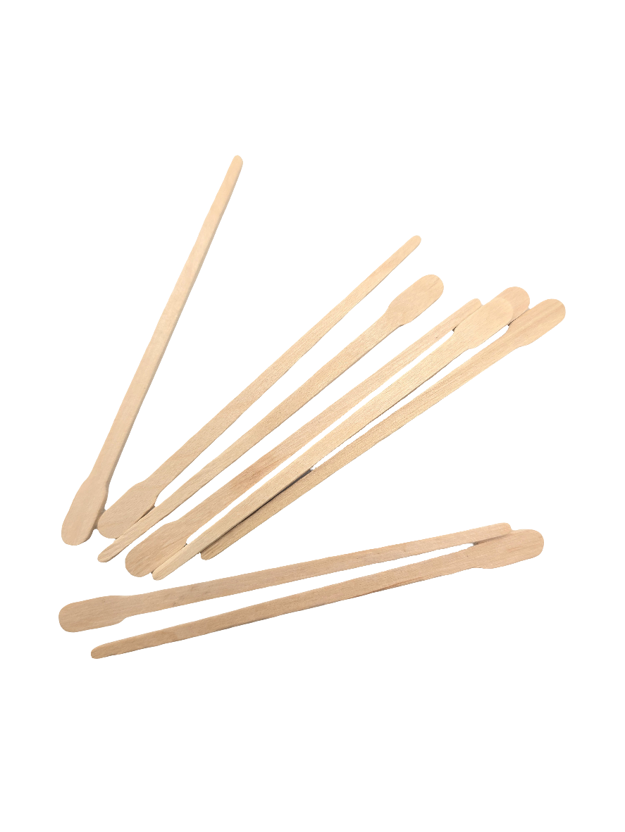NEW - 88X6.5X1.3 MM - GND WAXING SPATULAS FOR EYEBROWS  -100/BAG