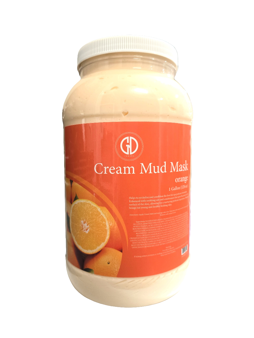 NEW - GND CREAM MUD MASK ORANGE ( FOOT MASK ) - 1 GALLON