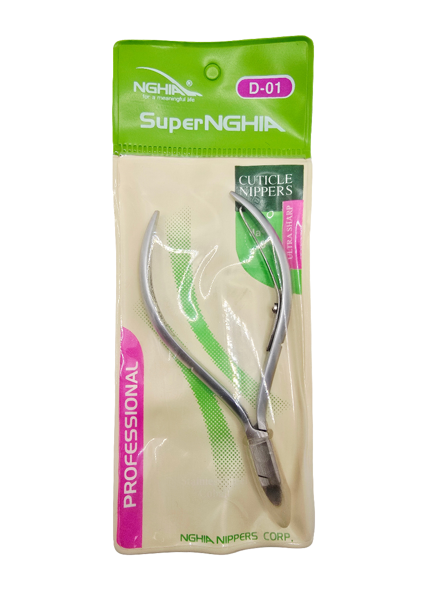 D-01-16 NGHIA STAINLESS STEEL CUTICLE NIPPER - Secret Nail & Beauty Supply