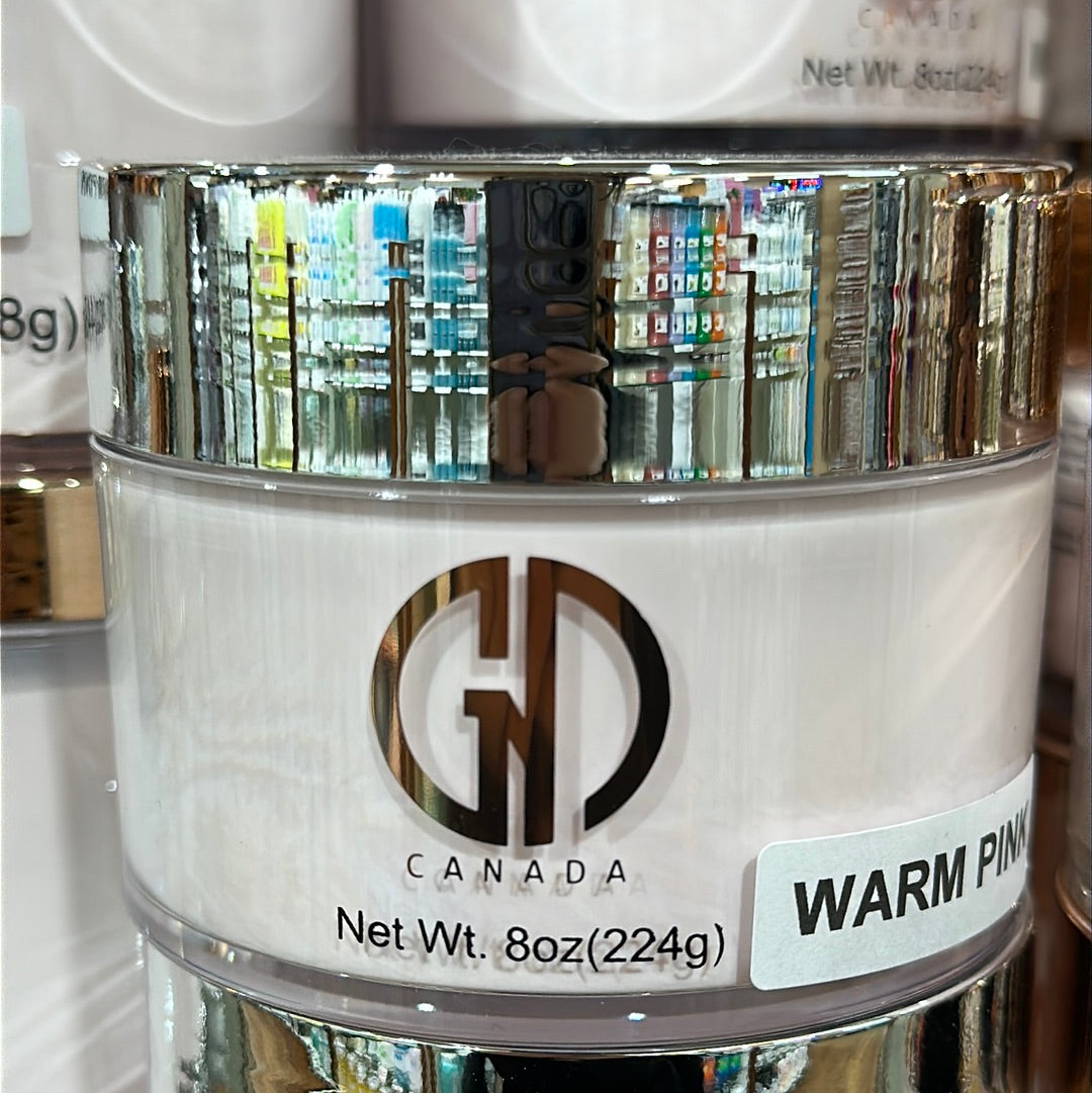 GND WARM PINK POWDER 8 OZ - Secret Nail & Beauty Supply