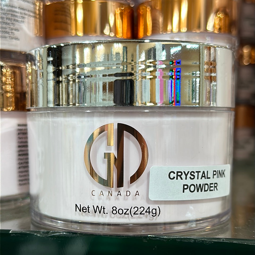 GND ACRYLIC POW-CRYSTAL PINK 8 OZ