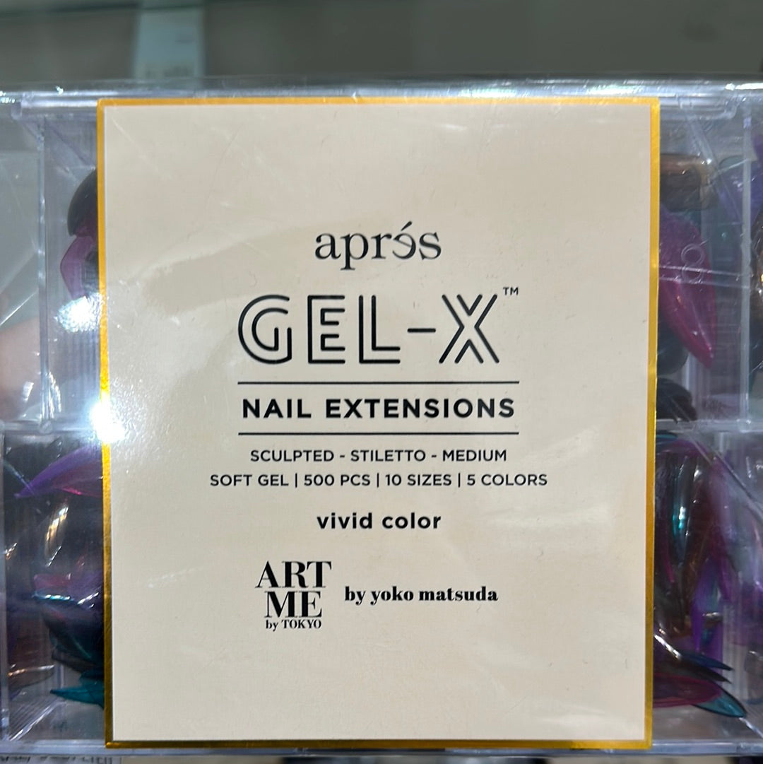 APRES GEL-X TIPS-BASE COLOR/VIVID/WILD-MEDIUM