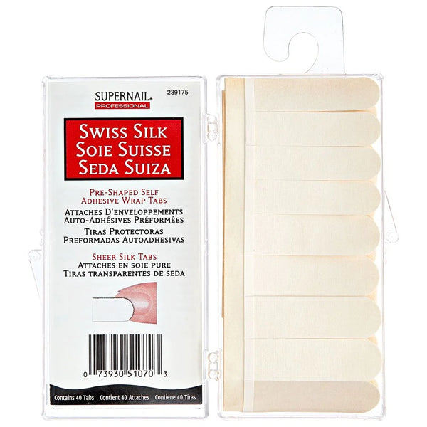 239175 SUPERNAIL SWISS SILK SELF ADHESIVE WRAP - 40 TABS