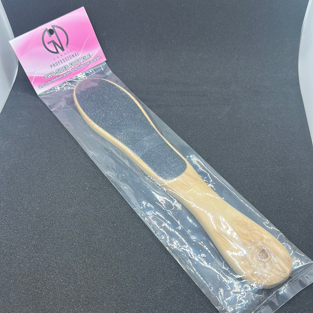 GND TWO SIDE FOOT FILE WET/DRY GRIT#60/120- SMALL