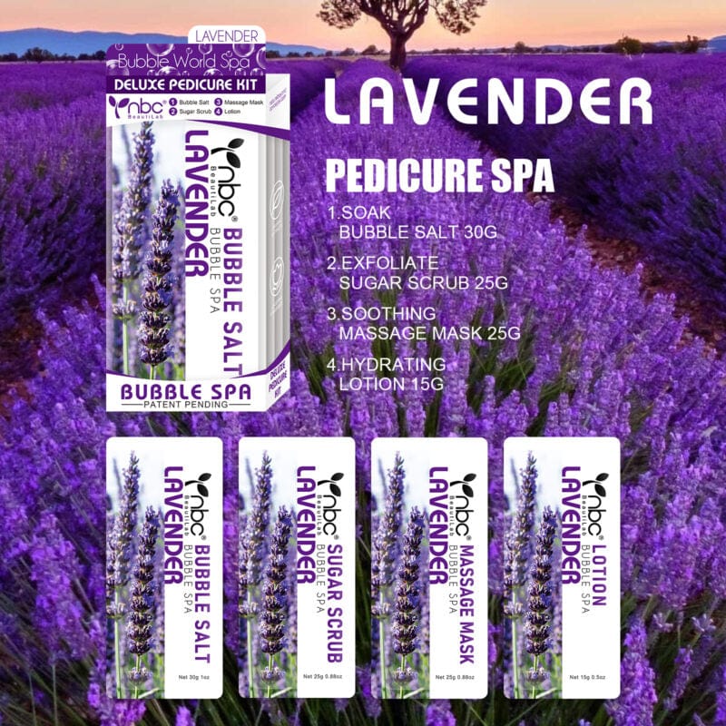 NBC Bubble Spa LAVENDER - PEDICURE KIT