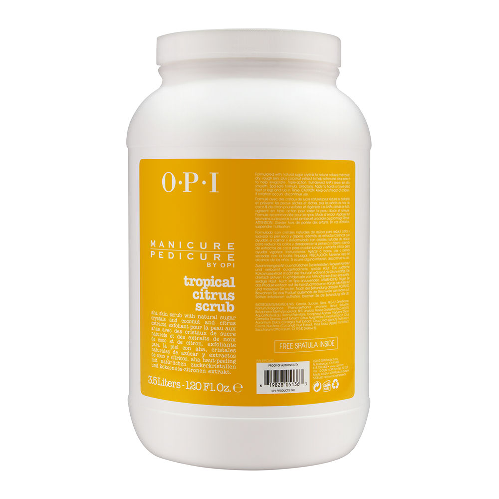 PC369 OPI MANICURE PEDICURE TROPICAL CITRUS SCRUB 3.5 LITERS