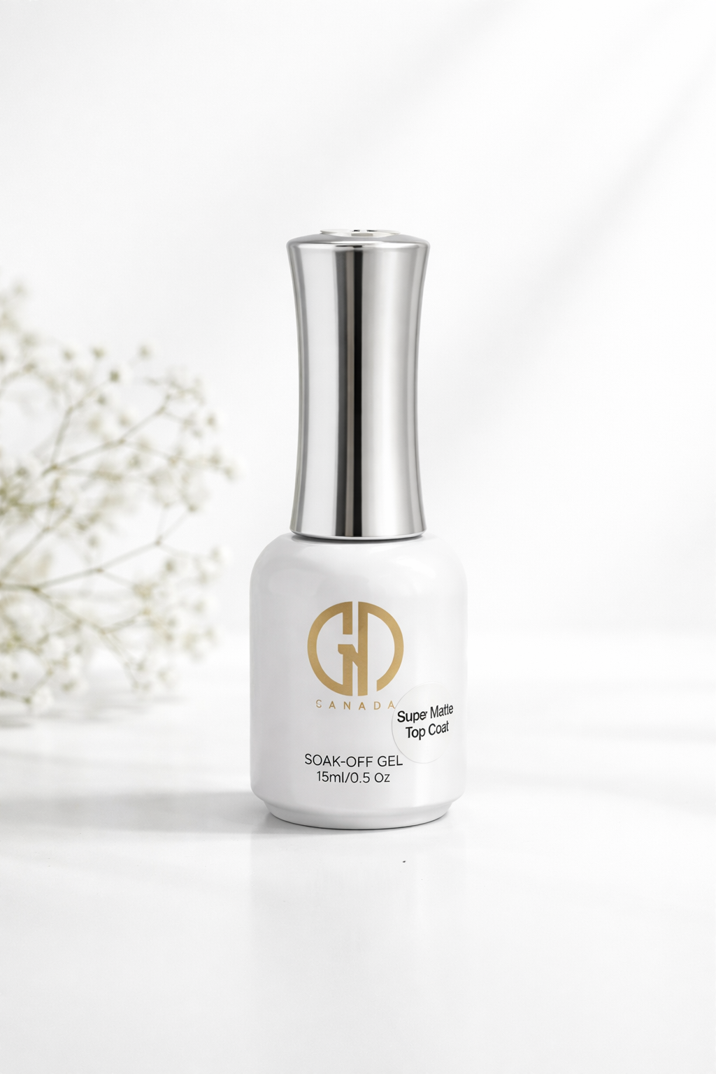 GND SUPER MATTE NO WIPE TOP COAT SOAK-OFF GEL - Secret Nail & Beauty Supply