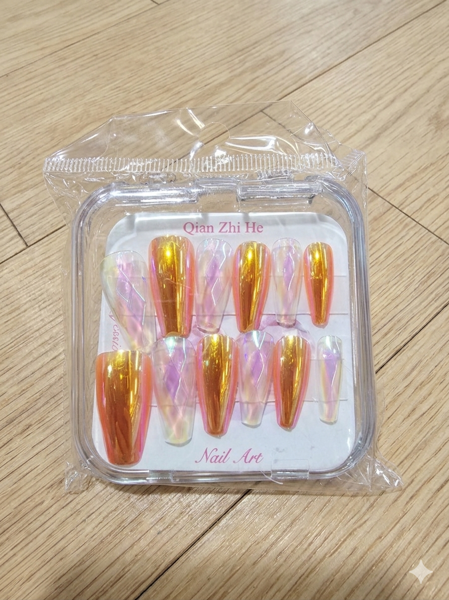 QIAN ZHI HE NAIL PRESS ON NAILS 12 PCS