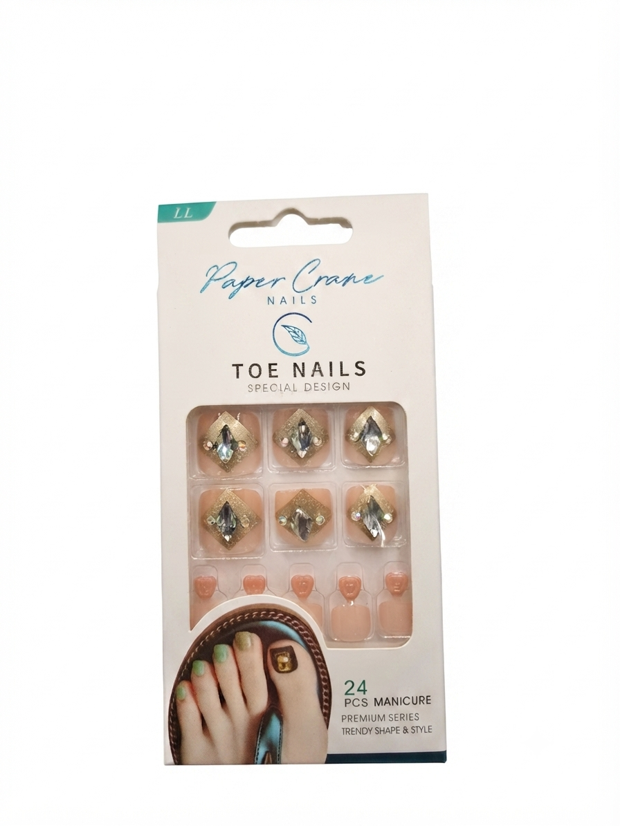 TOE - PAPER CRANE PRESS ON NAILS 24 PCS