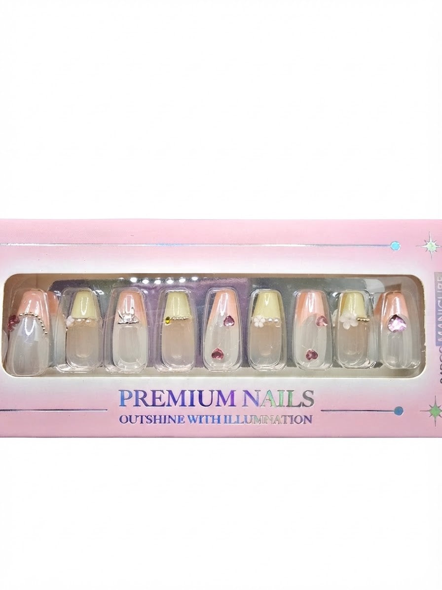 PAPER CRANE PRESS ON NAILS 24 PCS