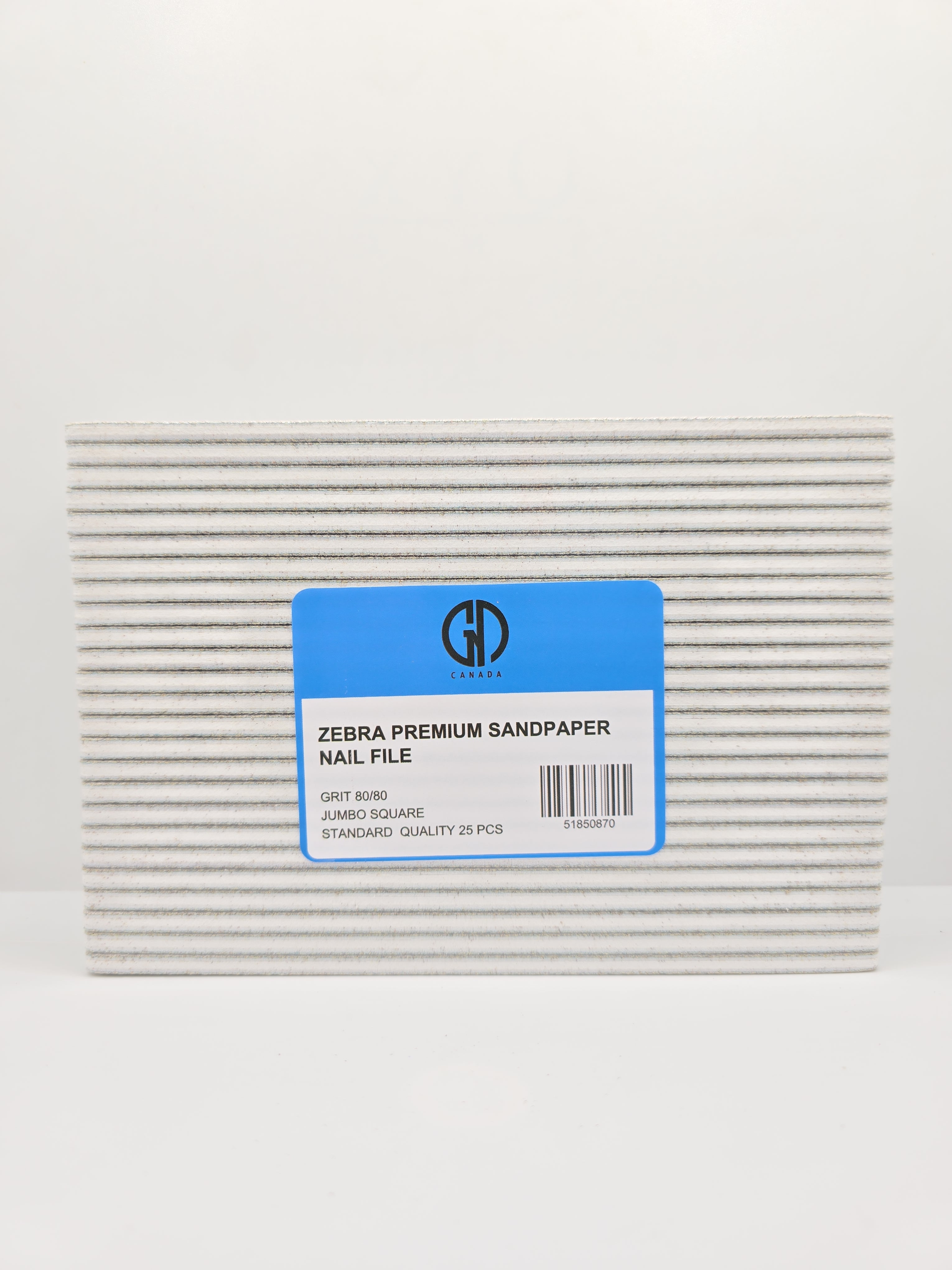 GND JUMBO SQUARE ZEBRA 80/80 PREMIUM SANDPAPER - 25/PKG