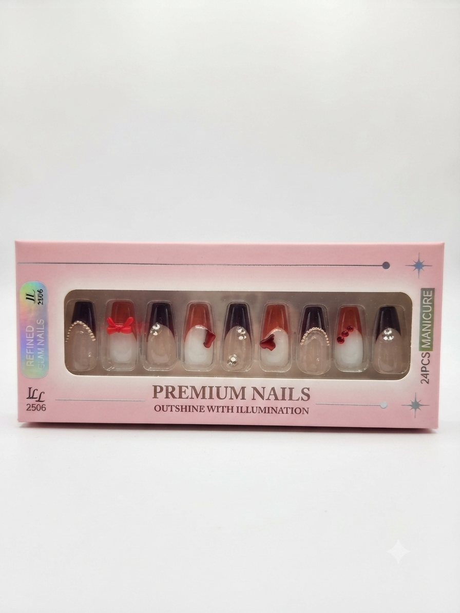 PAPER CRANE PRESS ON NAILS 24 PCS