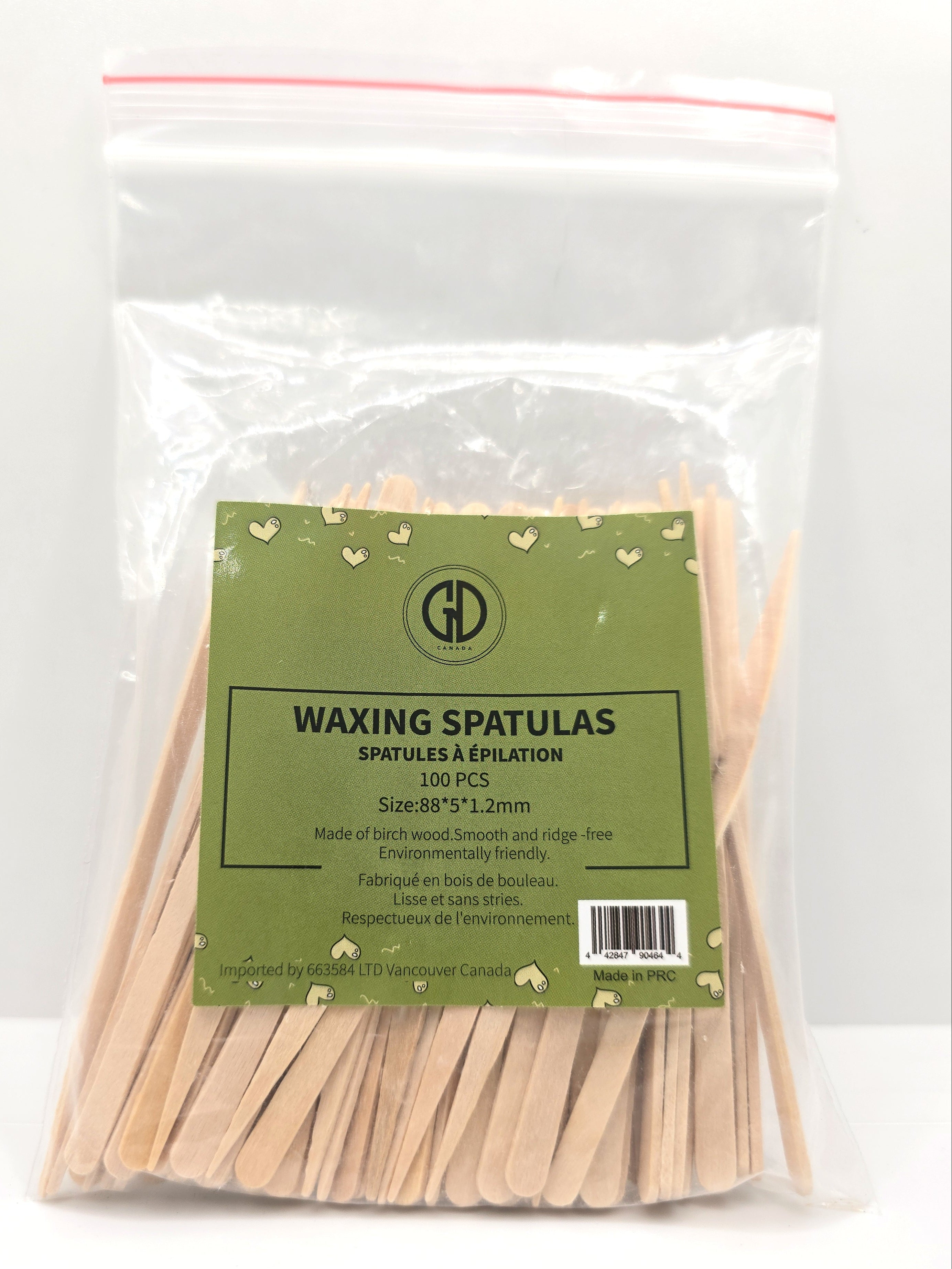 88X5X1.2 MM - GND WAXING SPATULAS FOR EYEBROWS  -100/BAG