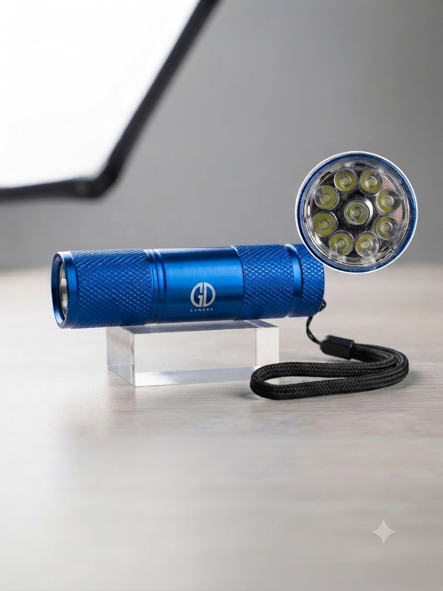 GND LED FLASHLIGHT - BLUE