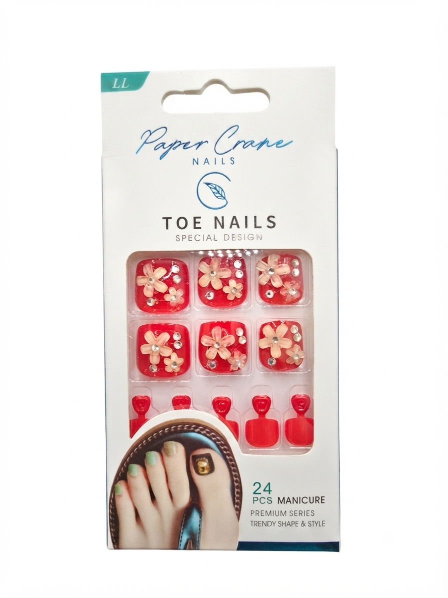 TOE - PAPER CRANE PRESS ON NAILS 24 PCS