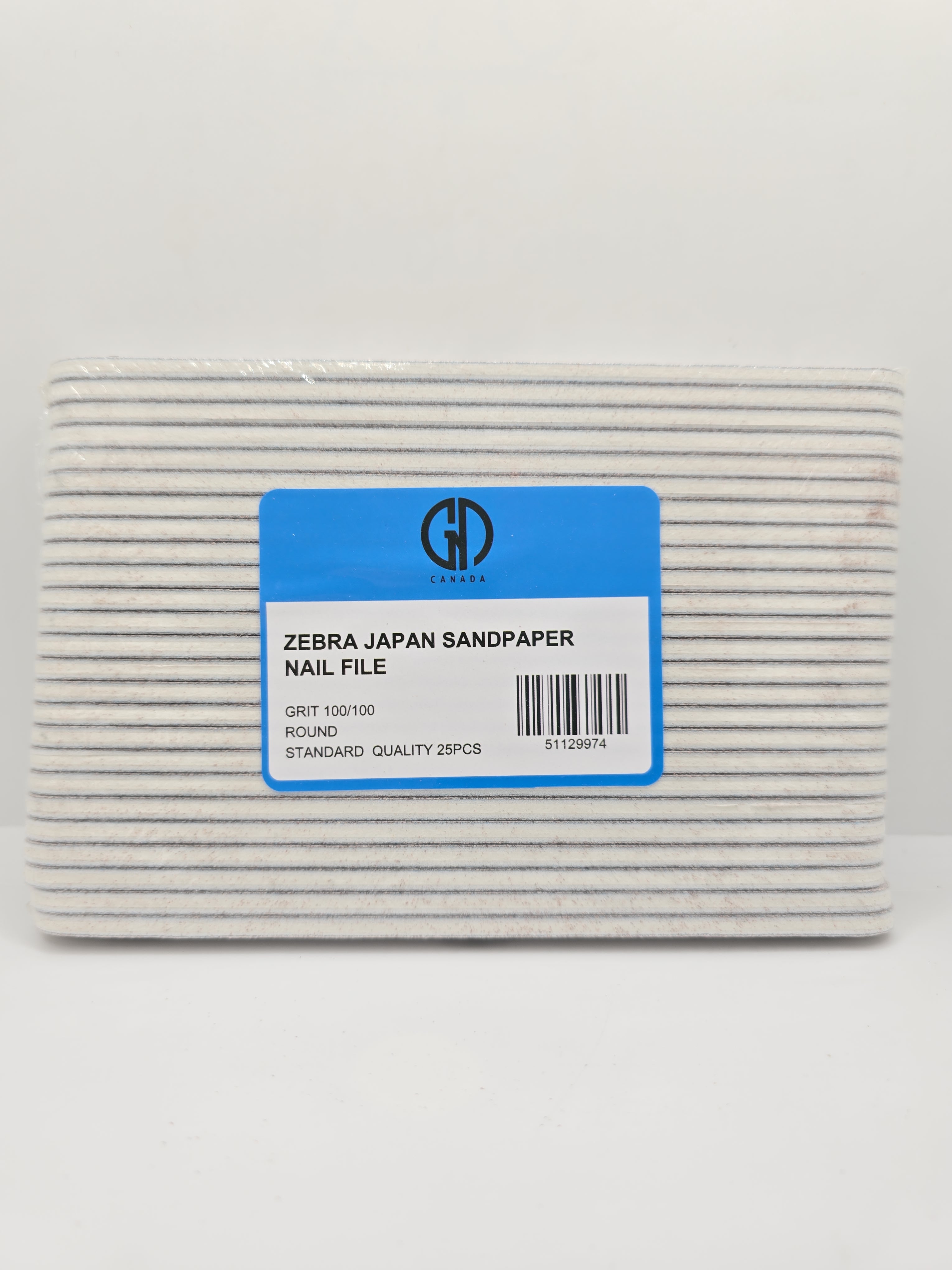 GND ZEBRA ROUND FILE 100/100 JAPAN SANDPAPER - 25 /PKG
