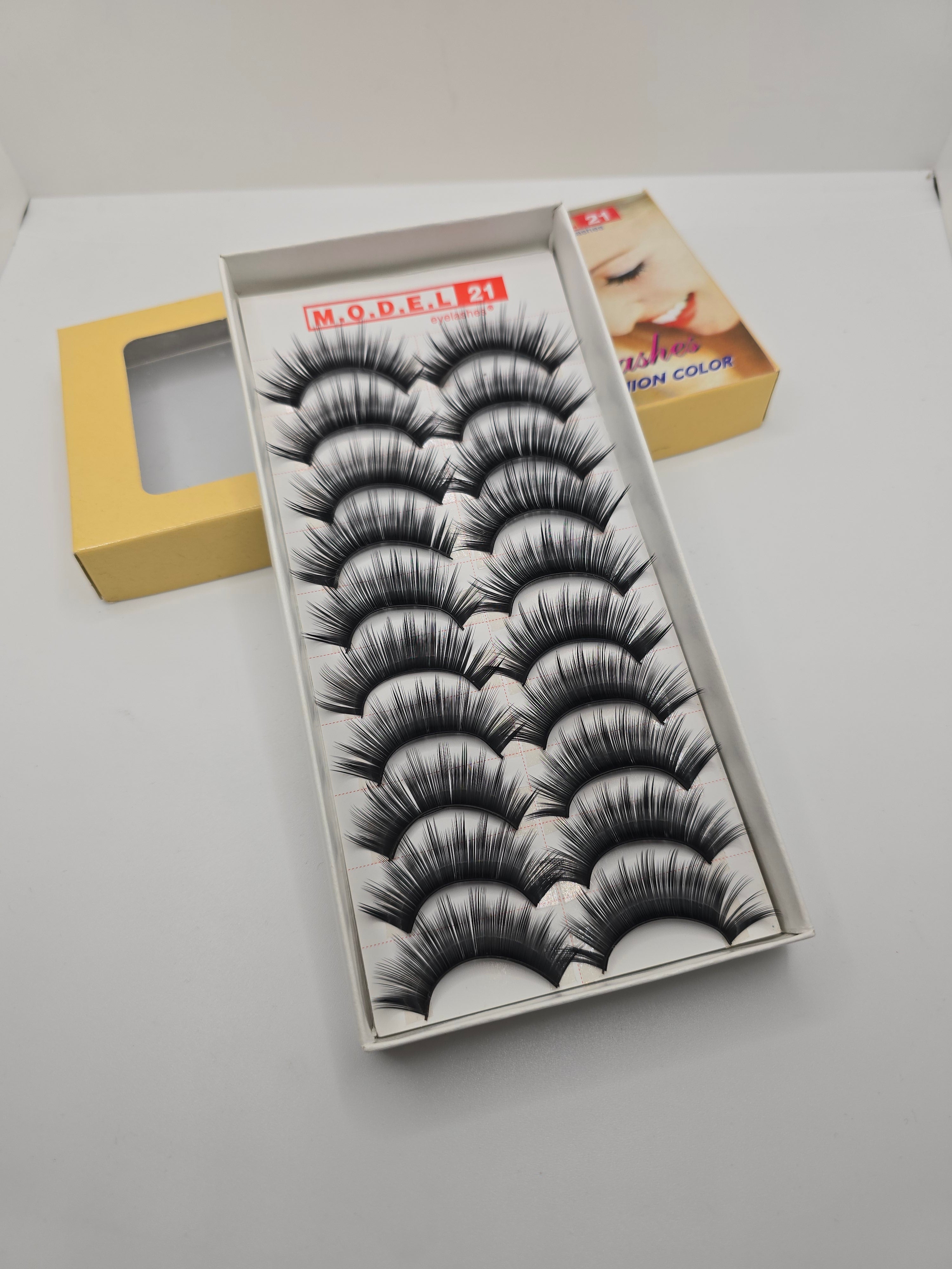 MODEL 21 EYELASH 10 PAIRS (all size)