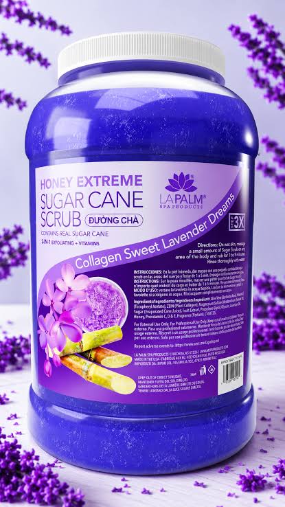 LAPALM HONEY EXTREME SUGAR CANE SCRUB SWEET LAVENDER -1 GALLON