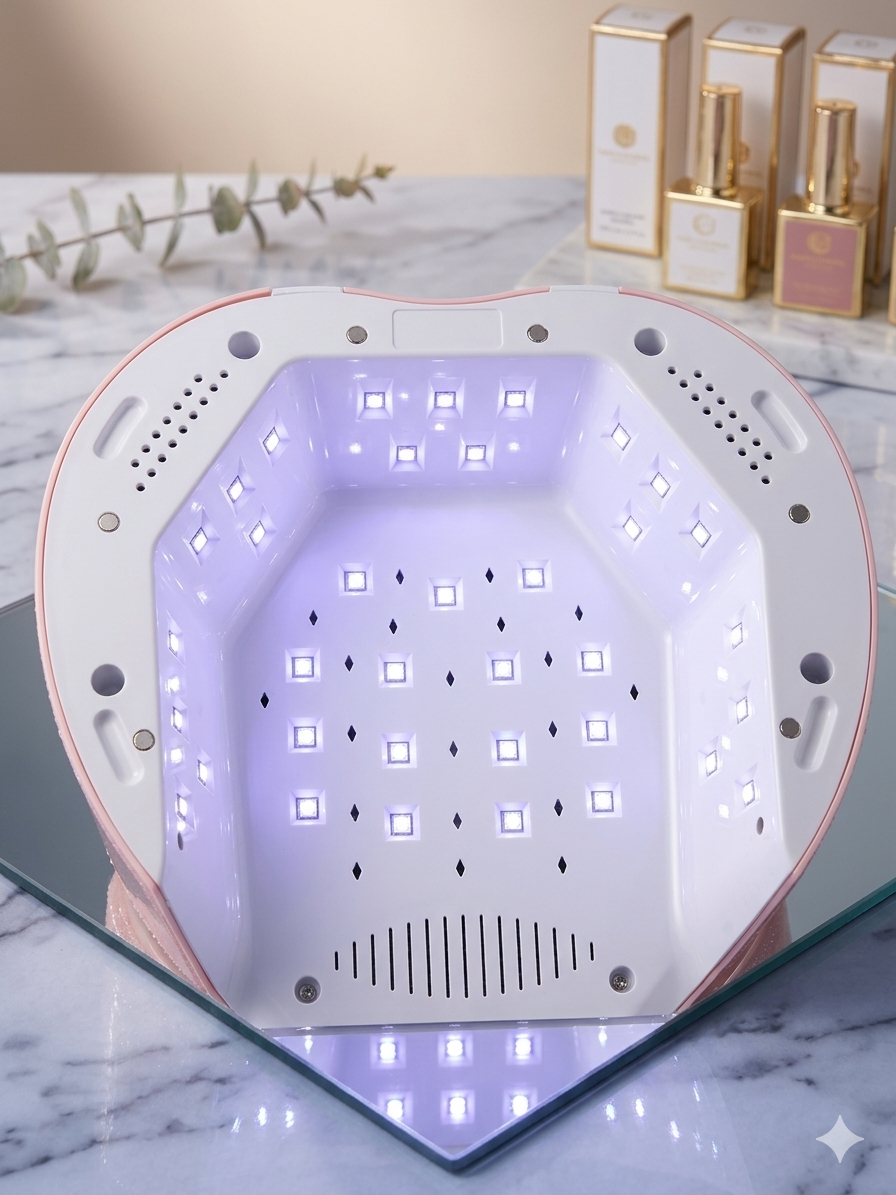 GND J70 HEART SHAPE RECHARGEABLE UV/LED LAMP