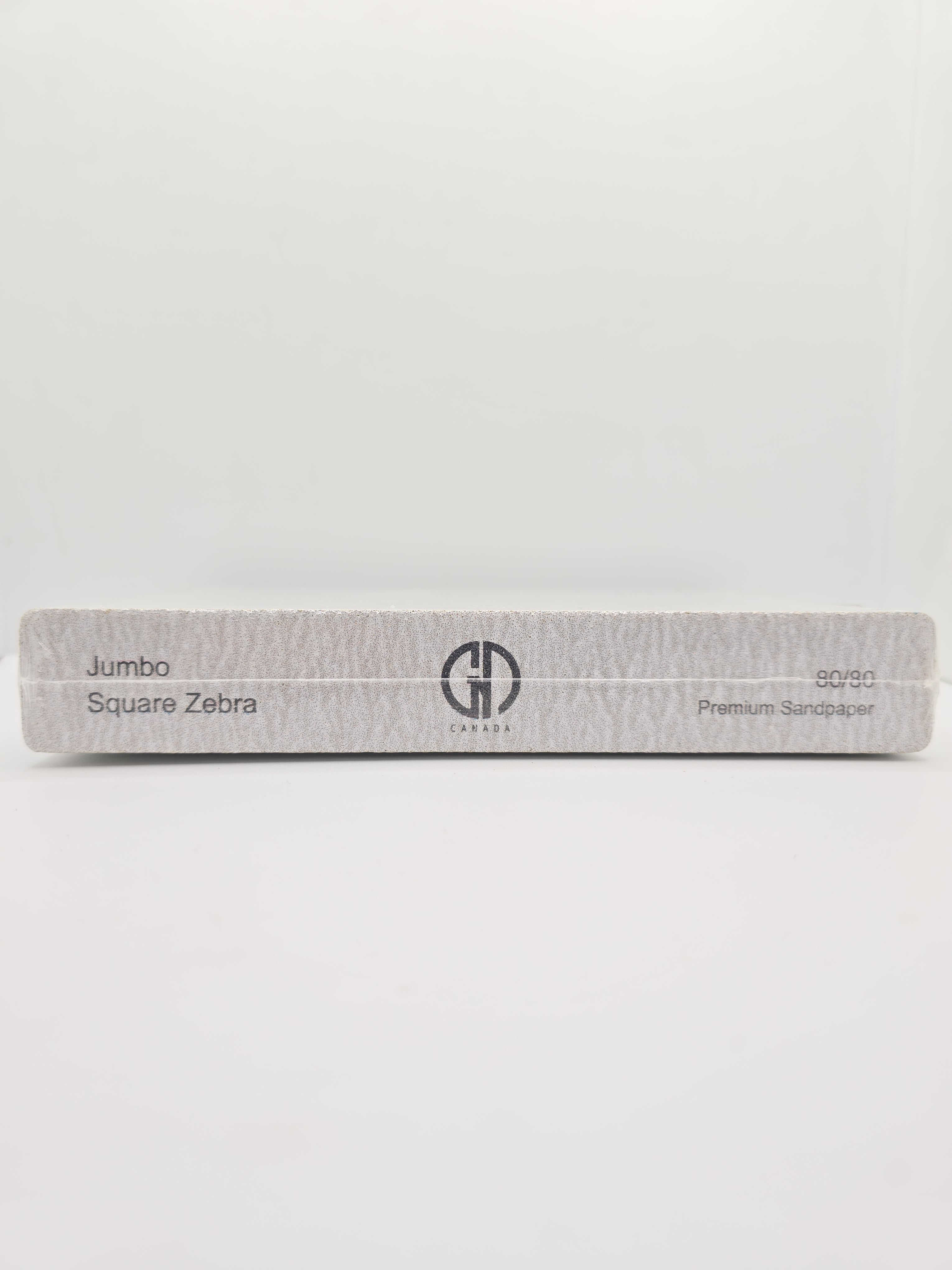 GND JUMBO SQUARE ZEBRA 80/80 PREMIUM SANDPAPER - 25/PKG