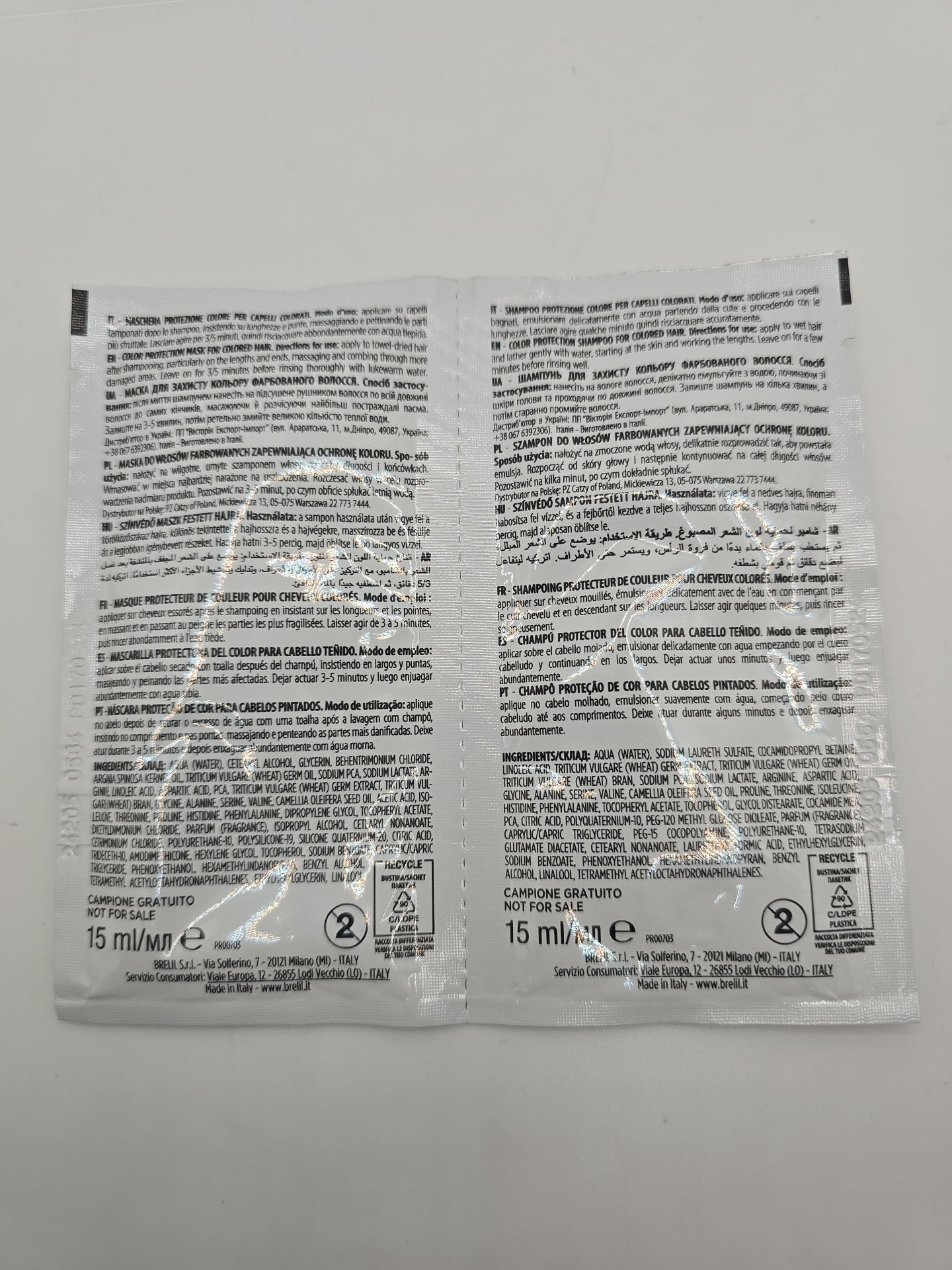 BRELIL AMINO COLOR TREATMENT - SHAMPOO & MASK - Secret Nail & Beauty Supply