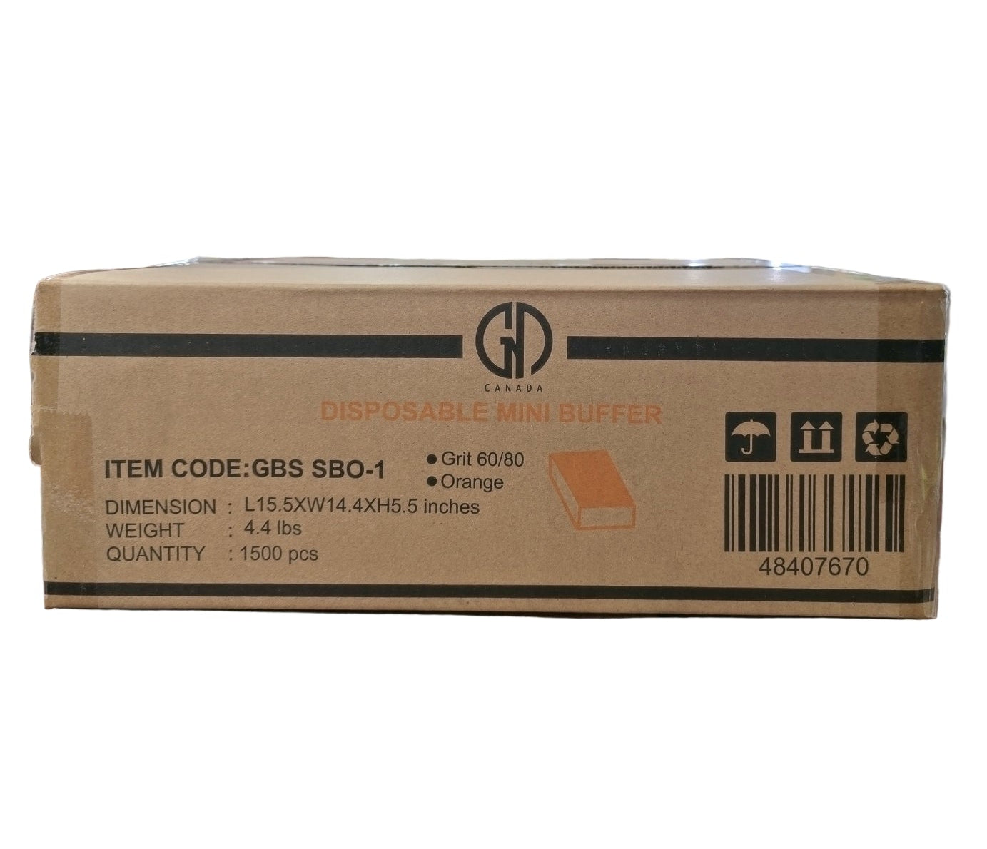 NEW - GND DISPOSABLE MINI BUFFER - 60/80 - 1500 PCS