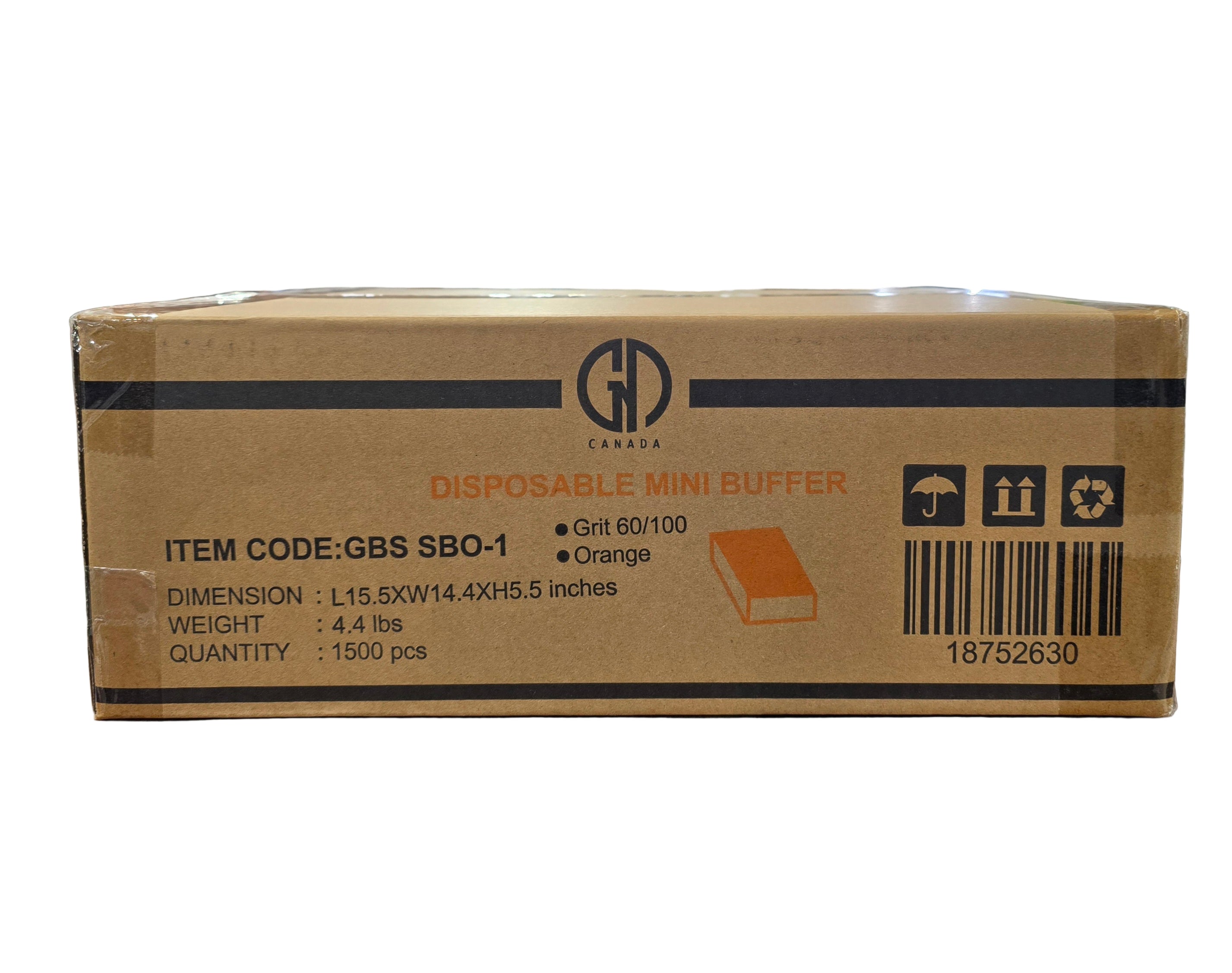 NEW - GND DISPOSABLE MINI BUFFER - 60/100 - 1500 PCS