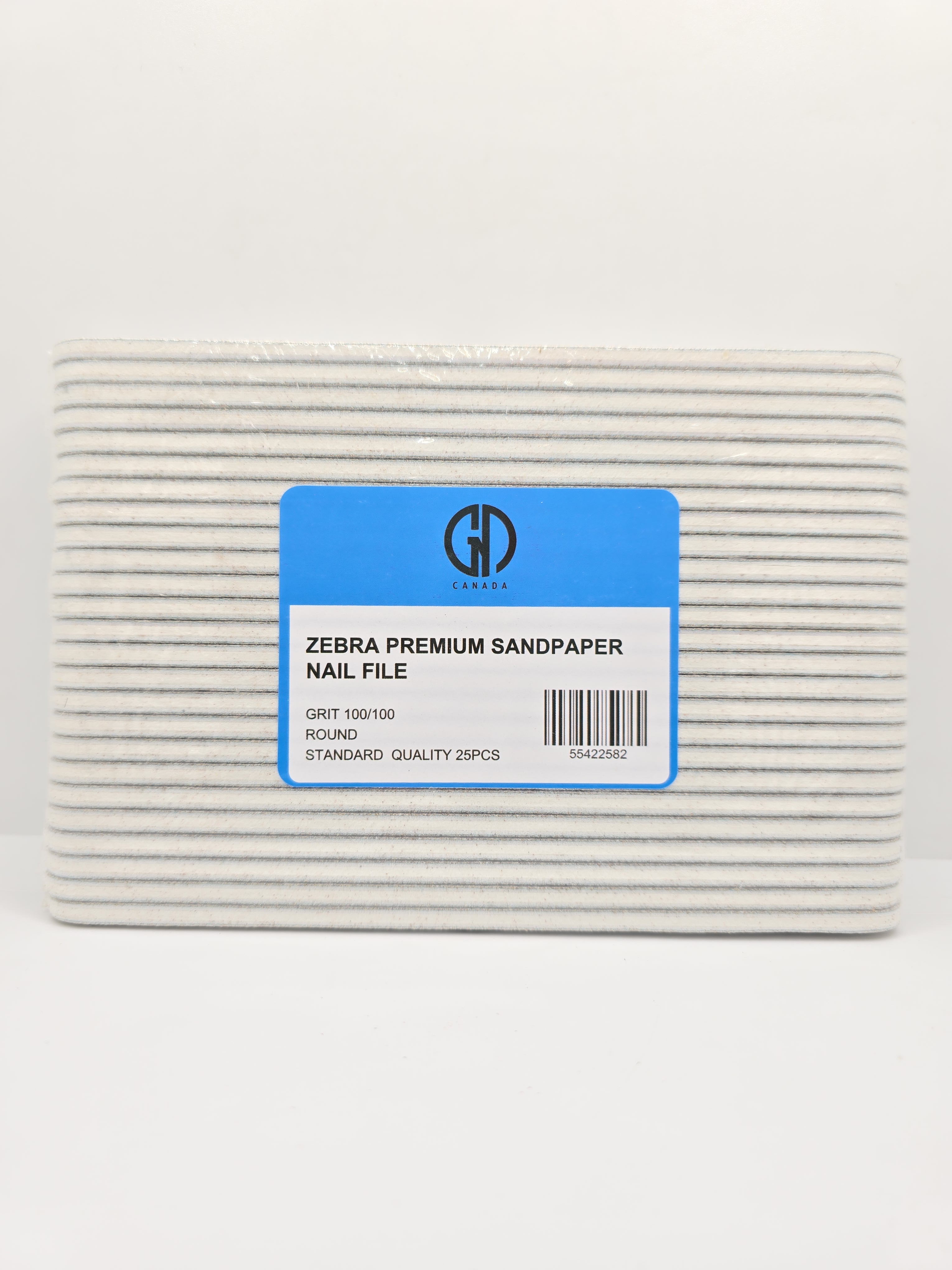 GND ZEBRA ROUND FILE 100/100 PREMIUM SANDPAPER - 25 /PKG