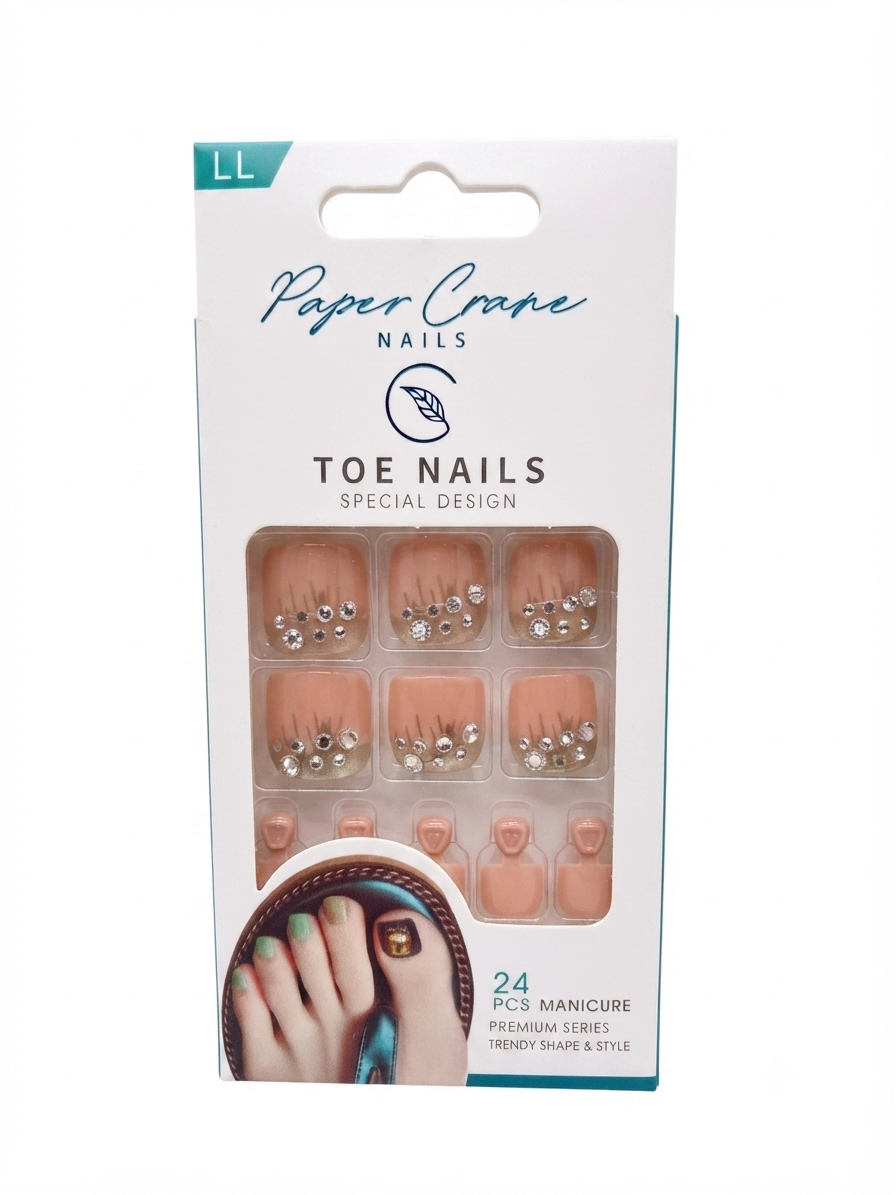 TOE - PAPER CRANE PRESS ON NAILS 24 PCS
