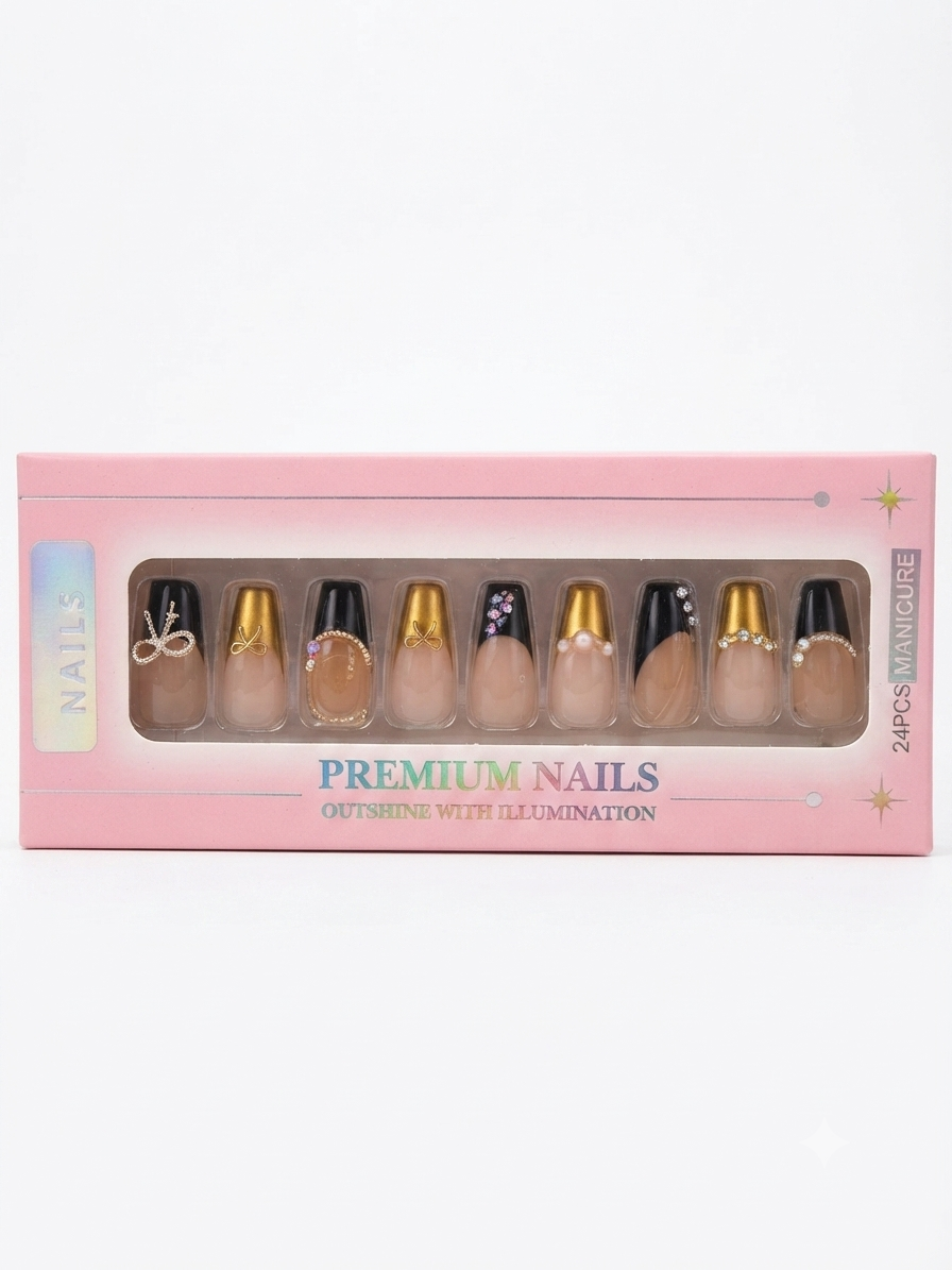 PAPER CRANE PRESS ON NAILS 24 PCS