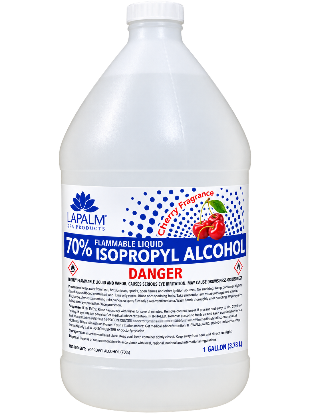 CHERRY - LAPALM 70% ISOPROPYL ALCOHOL-GALLON