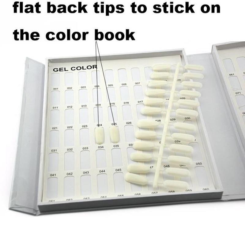 NAIL TIPS FOR NAIL COLOR CHART GOLD 5X24 TIPS