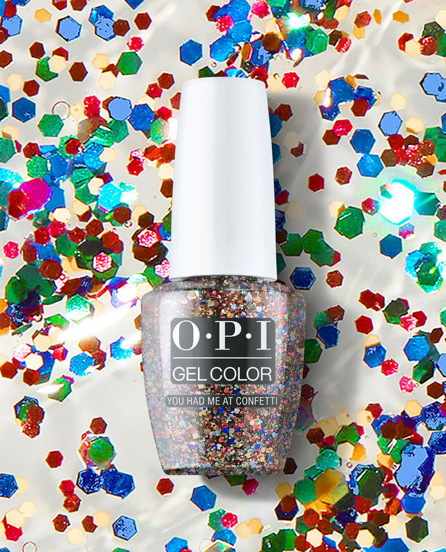OPI GEL HPN15 YOU HAD ME AT CONFETTI