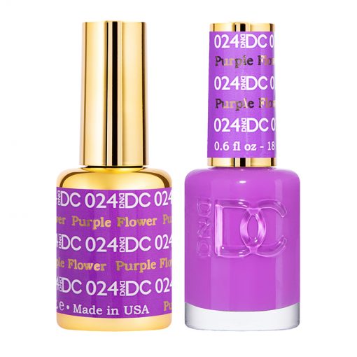 DND - DC Duo - 024 - Purple Flower - Secret Nail & Beauty Supply