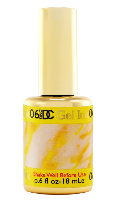 DND DC - Gel Ink - #06 - YELLOW - Secret Nail & Beauty Supply