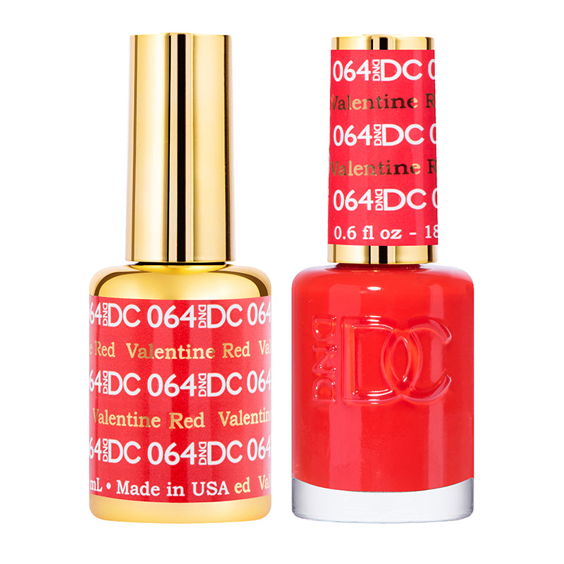 DND - DC Duo - 064 - Valentine Red - Secret Nail & Beauty Supply