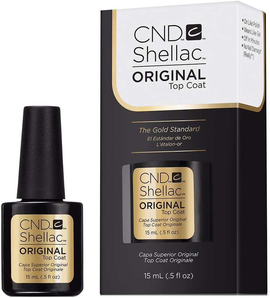 CND SHELLAC TOP COAT ORIG .5 OZ ( LG ) - Secret Nail & Beauty Supply