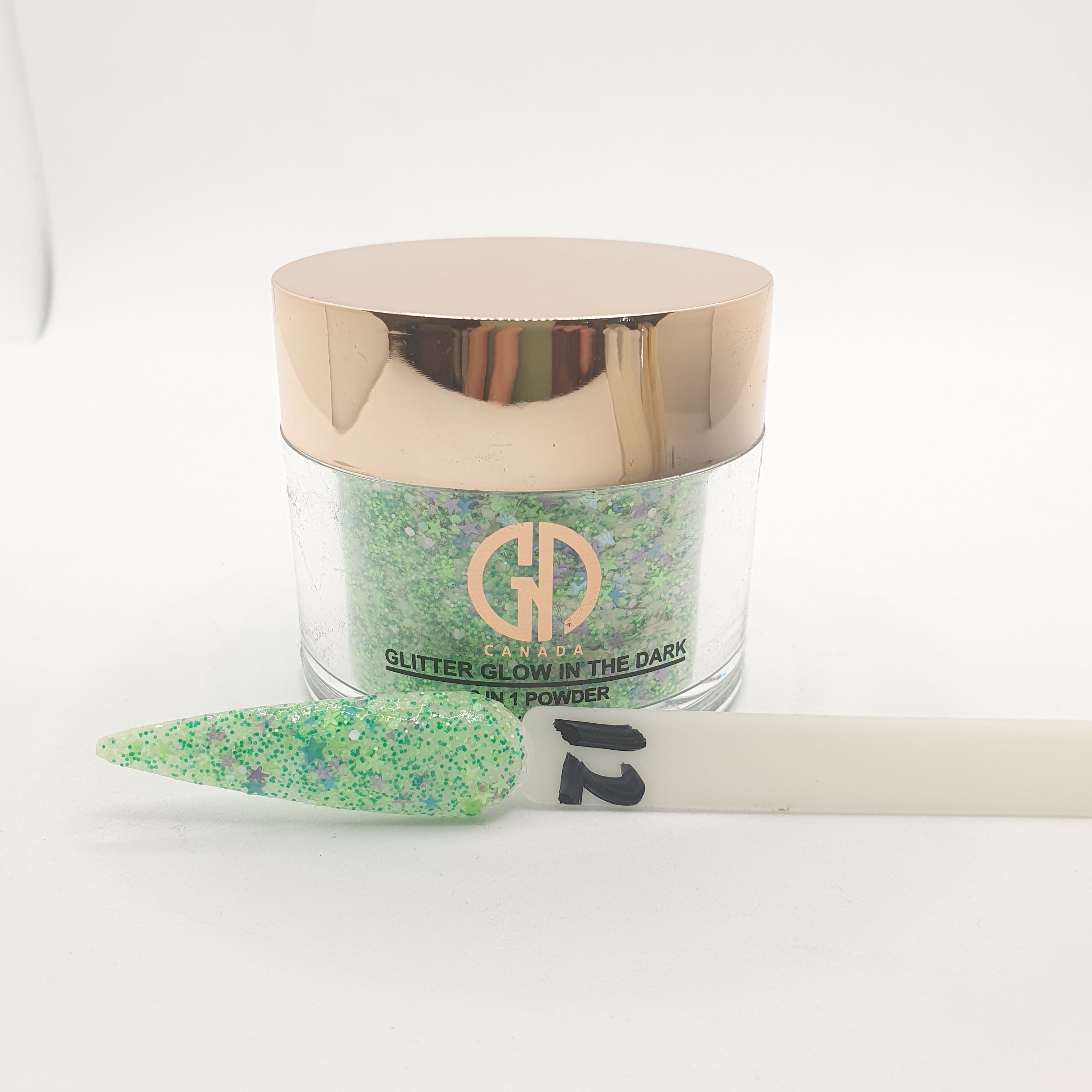 GND GLITTER GLOW IN THE DARK 2-IN-1 POWDER 2 OZ- 12