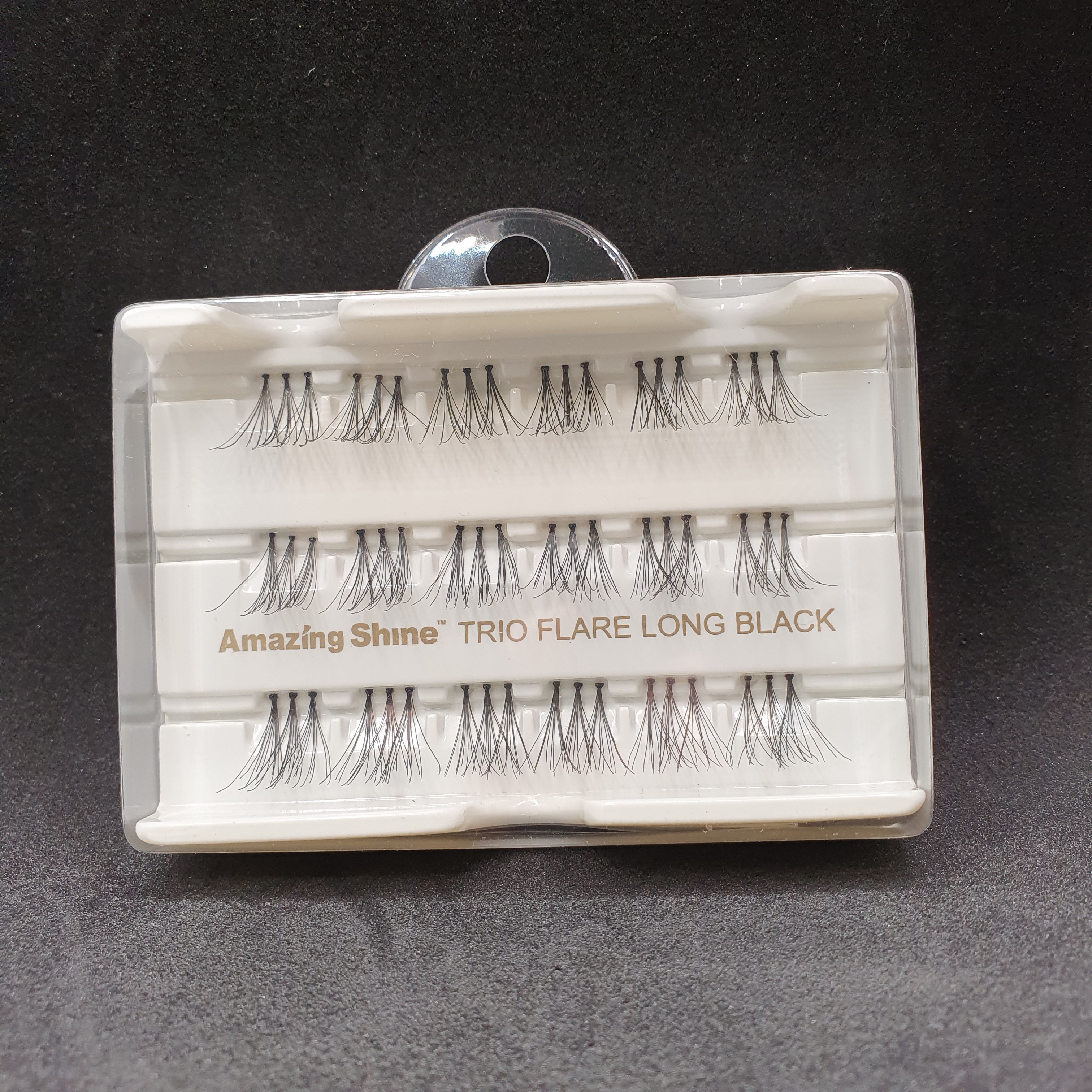 ASN 363 AMAZING SHINE Trio flare long black eyelash