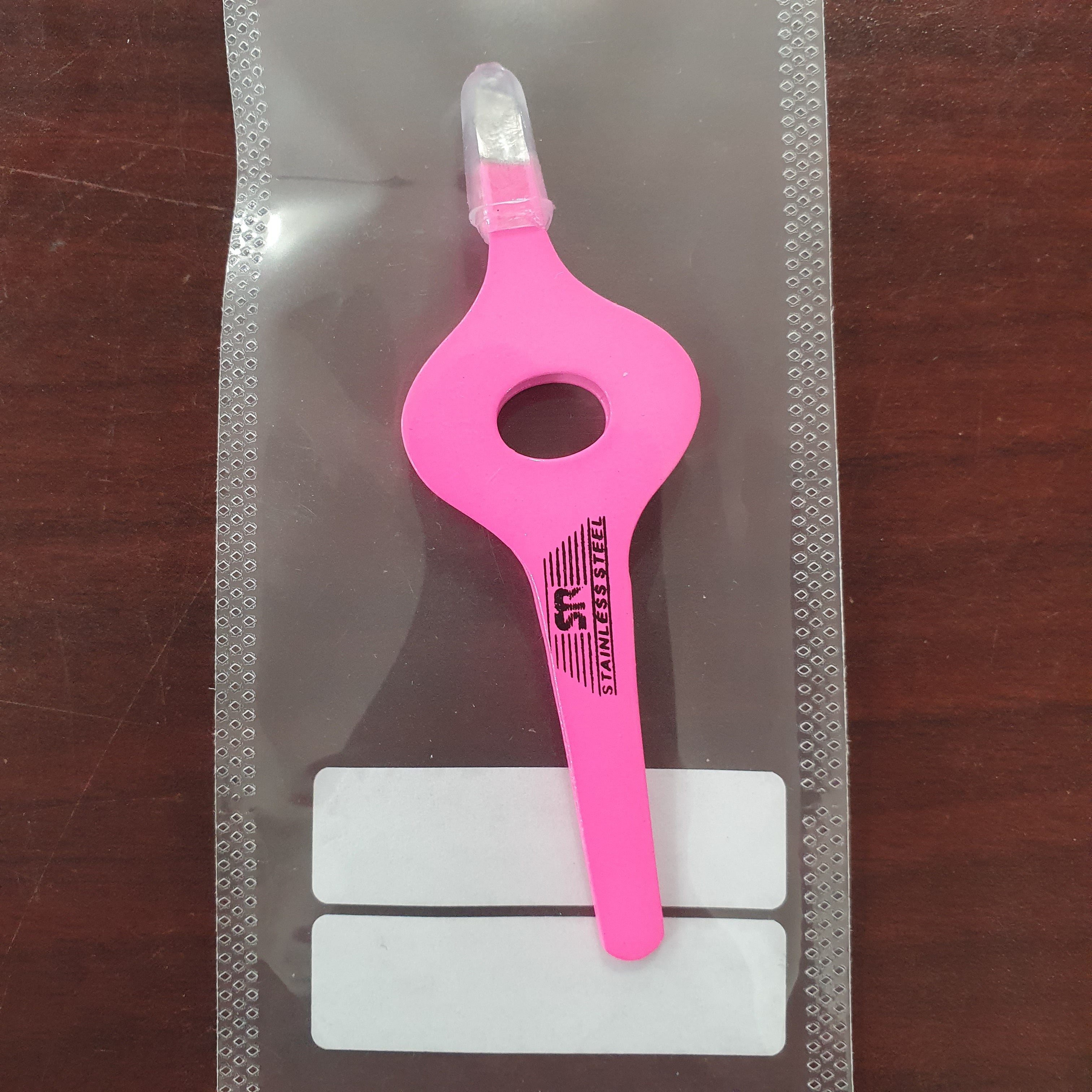 BIT 605 - SR STAINLESS STEEL TWEEZERS WITH GRIP HOLE