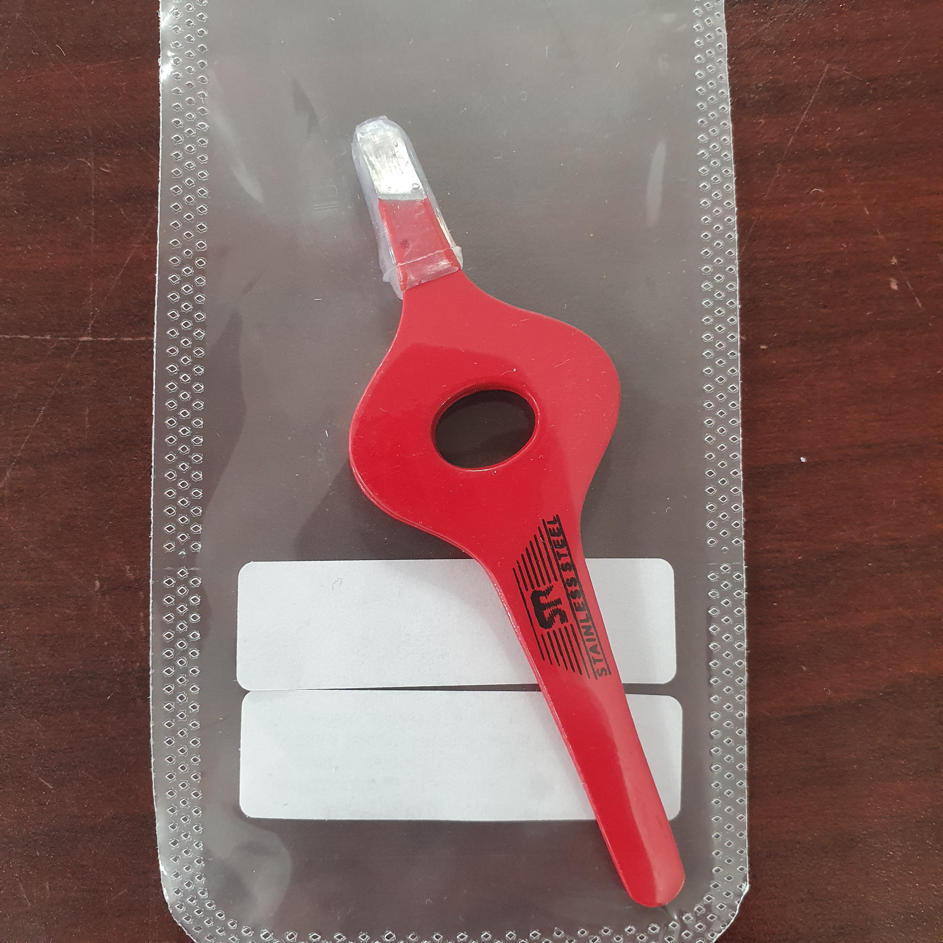 BIT 605 - SR STAINLESS STEEL TWEEZERS WITH GRIP HOLE