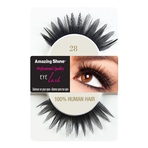 ASN 28 #28 AMAZING SHINE EYELASH 100% HUMAN HAIR