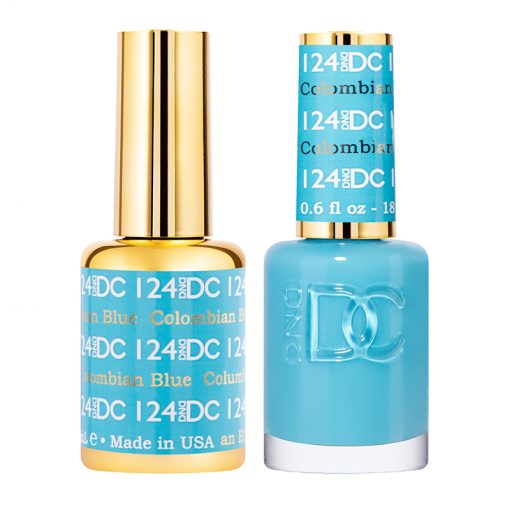 DND - DC Duo - 124 - Columbian Blue - Secret Nail & Beauty Supply