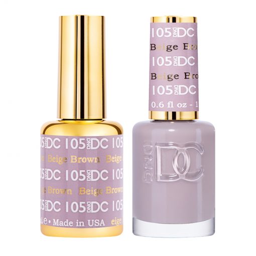 DND - DC Duo - 105 - Beige Brown - Secret Nail & Beauty Supply