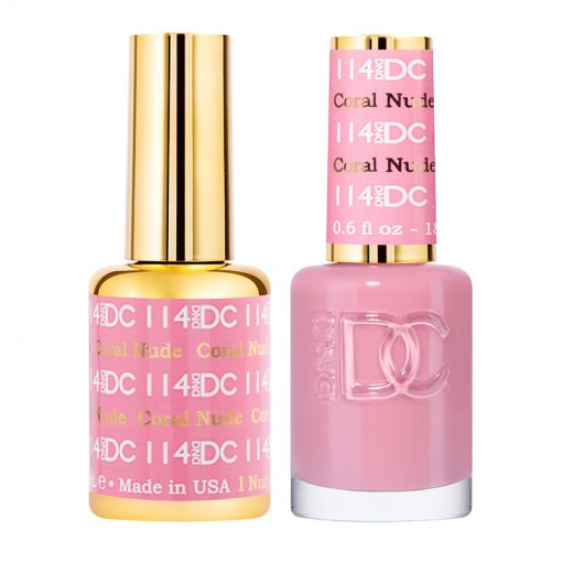 DND - DC Duo - 114 - Coral Nude - Secret Nail & Beauty Supply