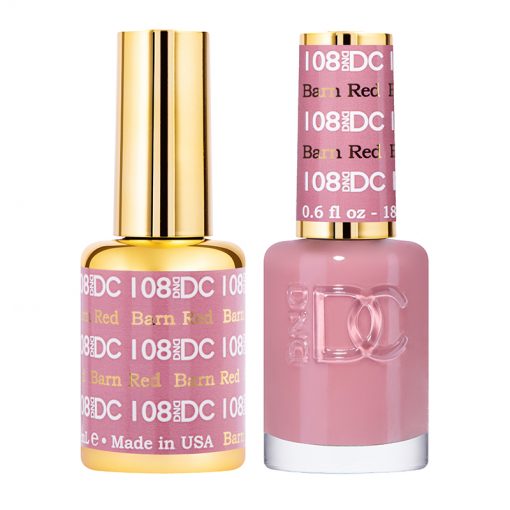 DND - DC Duo - 108 - Barn Red - Secret Nail & Beauty Supply