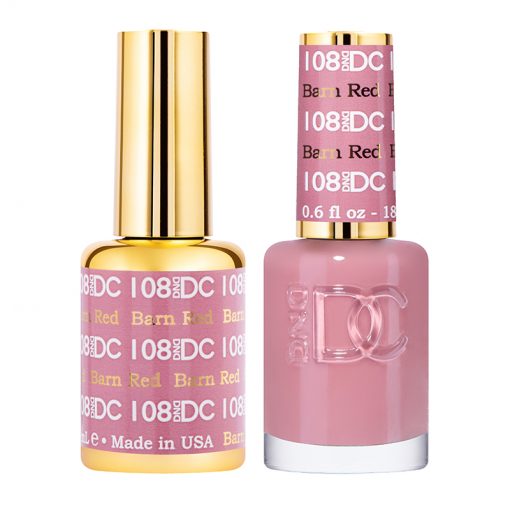 DND - DC Duo - 108 - Barn Red - Secret Nail & Beauty Supply