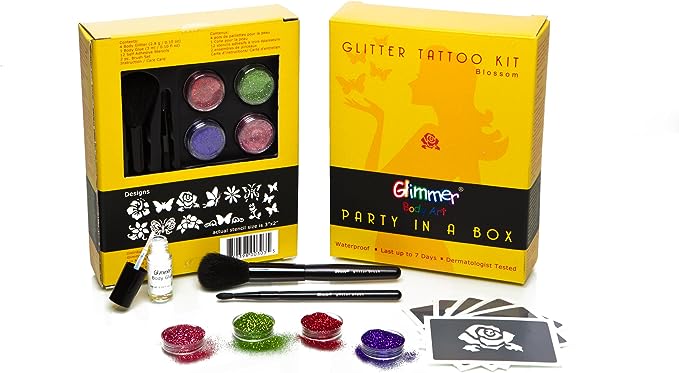 GLIMMER BODY ART- GLITTER TATTOO KIT