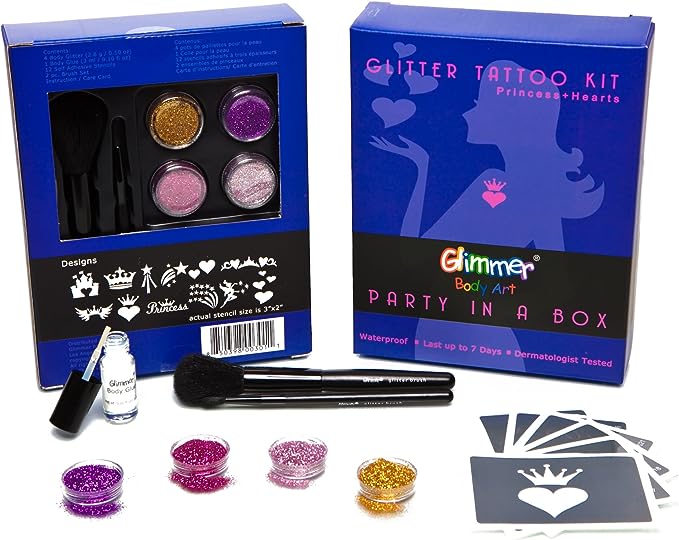 GLIMMER BODY ART- GLITTER TATTOO KIT